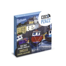 Coco Pzazz x Chris Neale Sea Salt Caramel Milk Chocolate Bar 80g