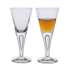 Dartington Crystal Sharon Sherry Glass Pair