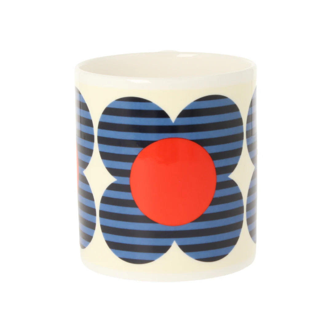 Orla Kiely Striped Flower Blue Mug