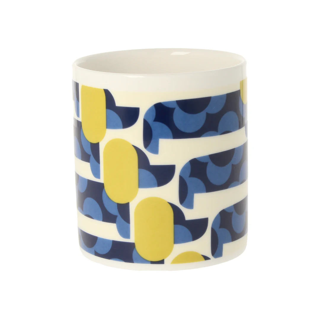 Orla Kiely Dog Show Blue & Sage Mug