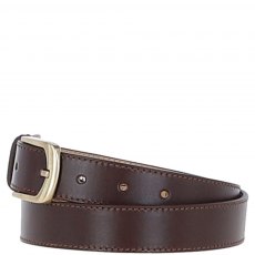 Ashwood Leather Ladies Leather Belt 3cm - Brown