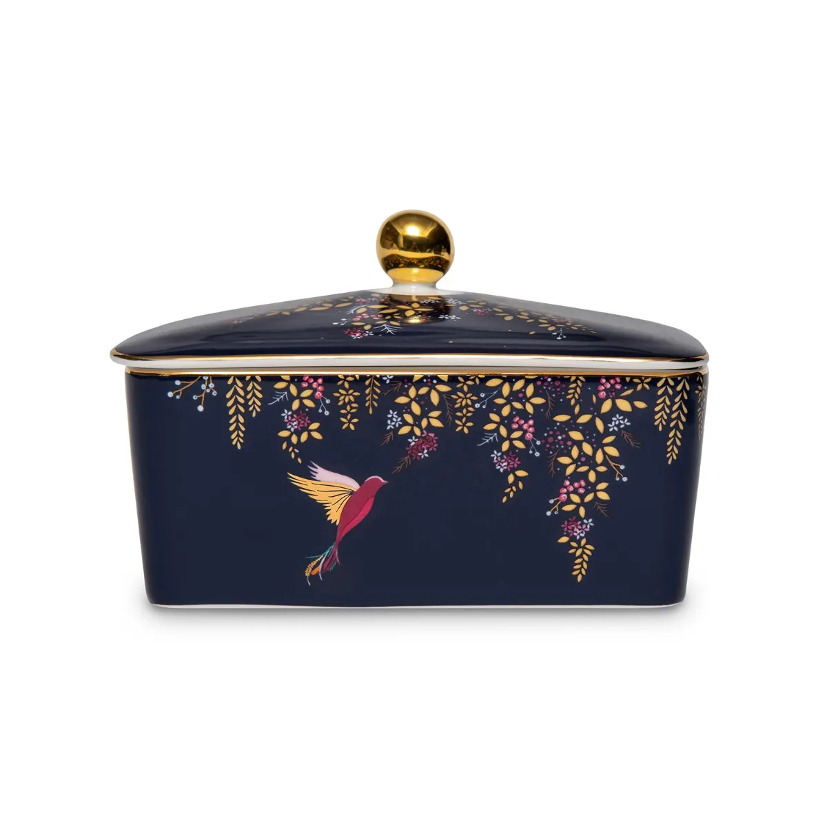 Sara Miller Chelsea Covered Butter Dish - Navy Sara Miller Chelsea Covered Butter Dish - Navy