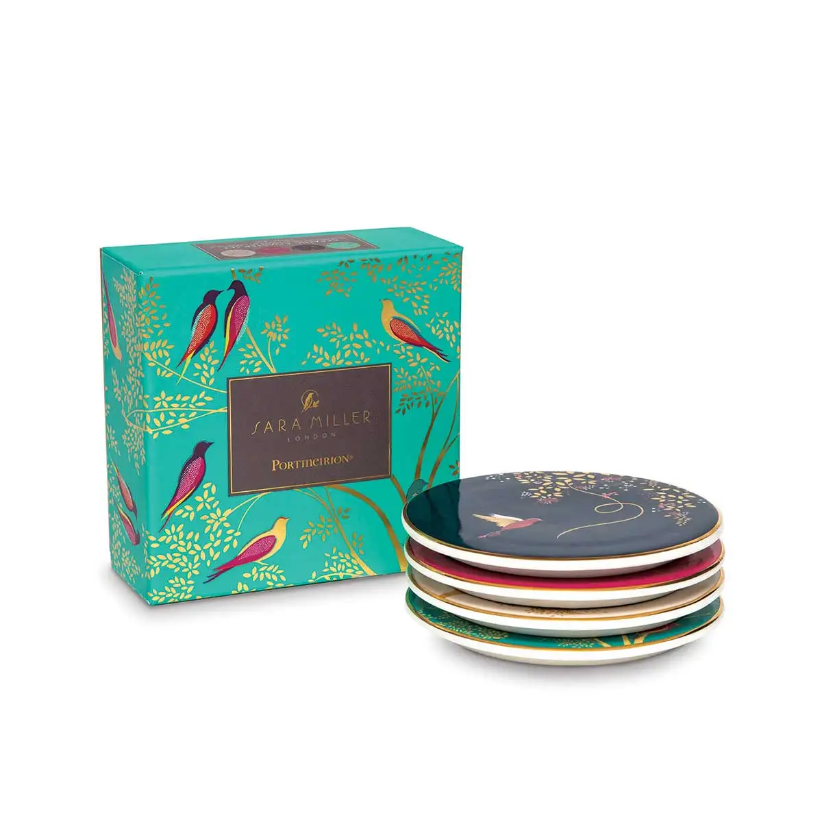 Sara Miller Chelsea Set of 4 Ceramic Coasters Sara Miller Chelsea Set of 4 Ceramic Coasters