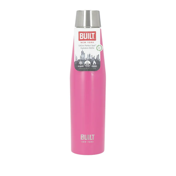 Built Perfect Seal 540ml Pink Hydration Bottle Built Perfect Seal 540ml Pink Hydration Bottle