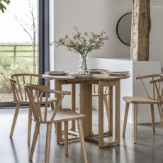 Brechfa Folding Dining Table Natural