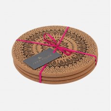 Sara Miller Artisanne Noir Cork Trivets - Set of 3