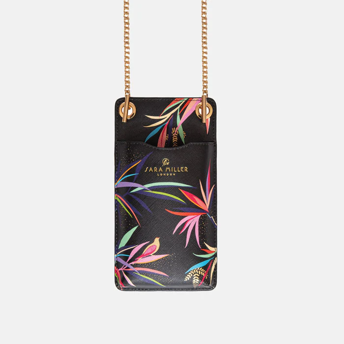 Sara Miller Phone Pouch - Black Bamboo Sara Miller Phone Pouch - Black Bamboo