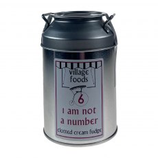 Prisoner I Am Not A Number Small Churn Tin Clotted Cream Fudge 150g
