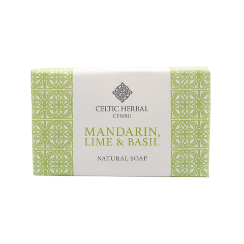 Celtic Herbal Mandarin, Lime & Basil Soap 100g