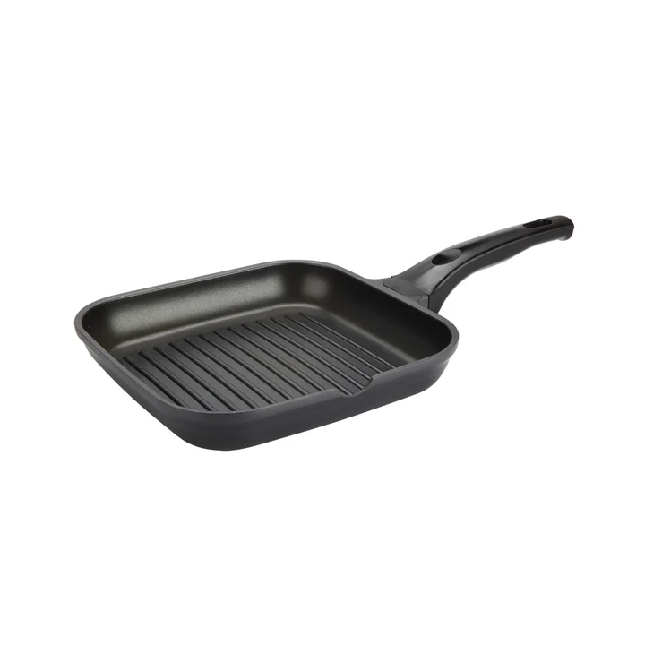 Grunwerg Commichef Cast Aluminium Grill Pan - Black