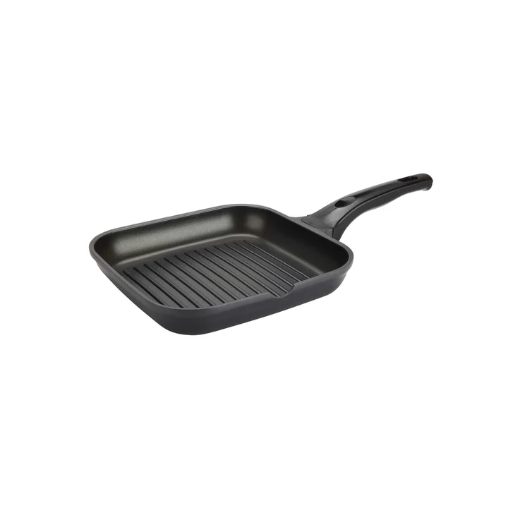 Grunwerg Commichef Cast Aluminium Grill Pan - Black