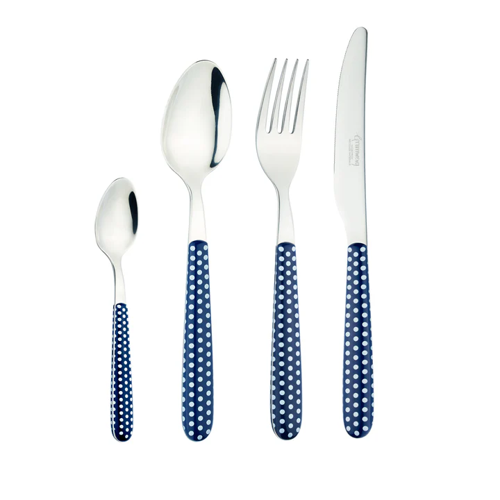 Grunwerg Greenworks 24 Piece Cutlery Set Polka