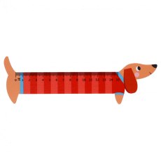 Wooden Ruler Sausage Dog