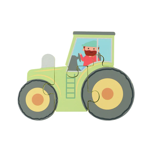 Orange Tree Toys Tractor Wooden Puzzle