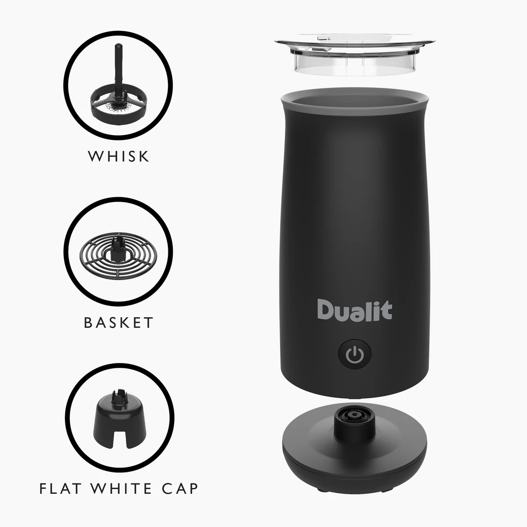 Dualit Hand Held Milk Frother & Hot Chocolate Maker | Black