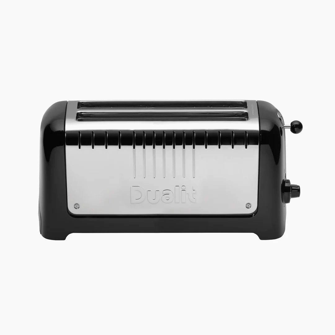 Dualit 4 Slice Long Slot Lite Toaster | Gloss Black