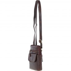 Ashwood Leather Leather Crossbody Bag Brandy G-11