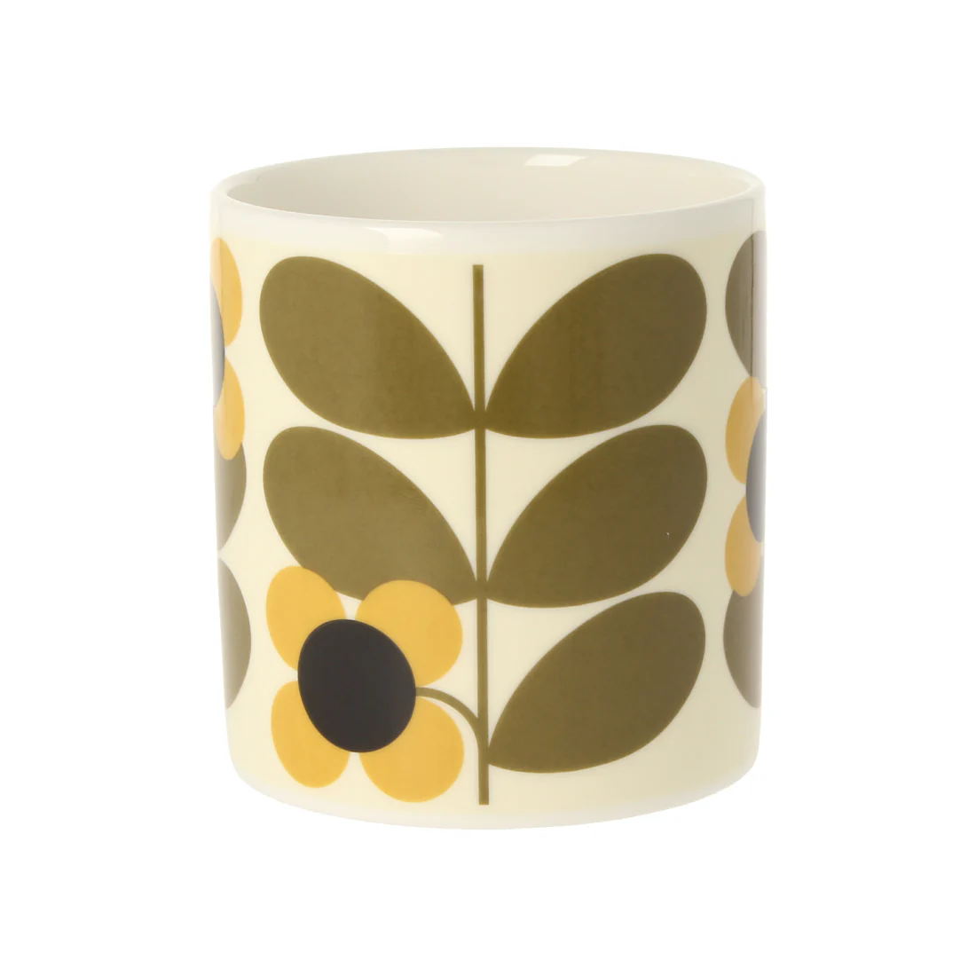 Orla Kiely Stem Bloom Quite Big Yellow Mug