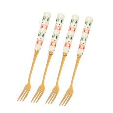 Cath Kidston Dolly Rose Cake Forks - Set of 4