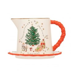 Cath Kidston Christmas Gravy Jug & Saucer 550ml