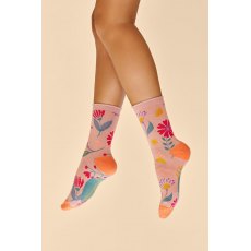 Powder Watercolour Flowers Ankle Socks | Petal