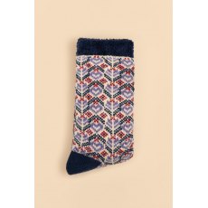 Powder Fair Isle Cozy Socks | Cream