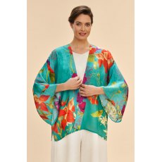 Powder Hummingbird at Dusk Kimono Jacket