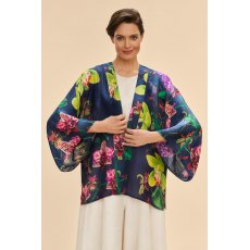 Powder Exotic Evening In Ink Kimono Jacket