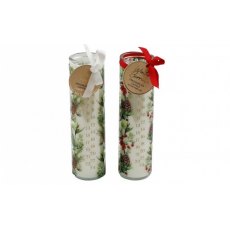 Christmas Berries Advent Candle 20cm