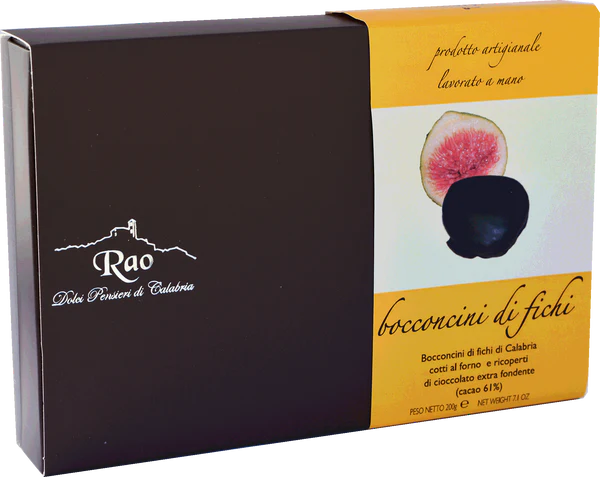 Dolci Pensiere di Calabria Figs Coated in Dark Chocolate 200g