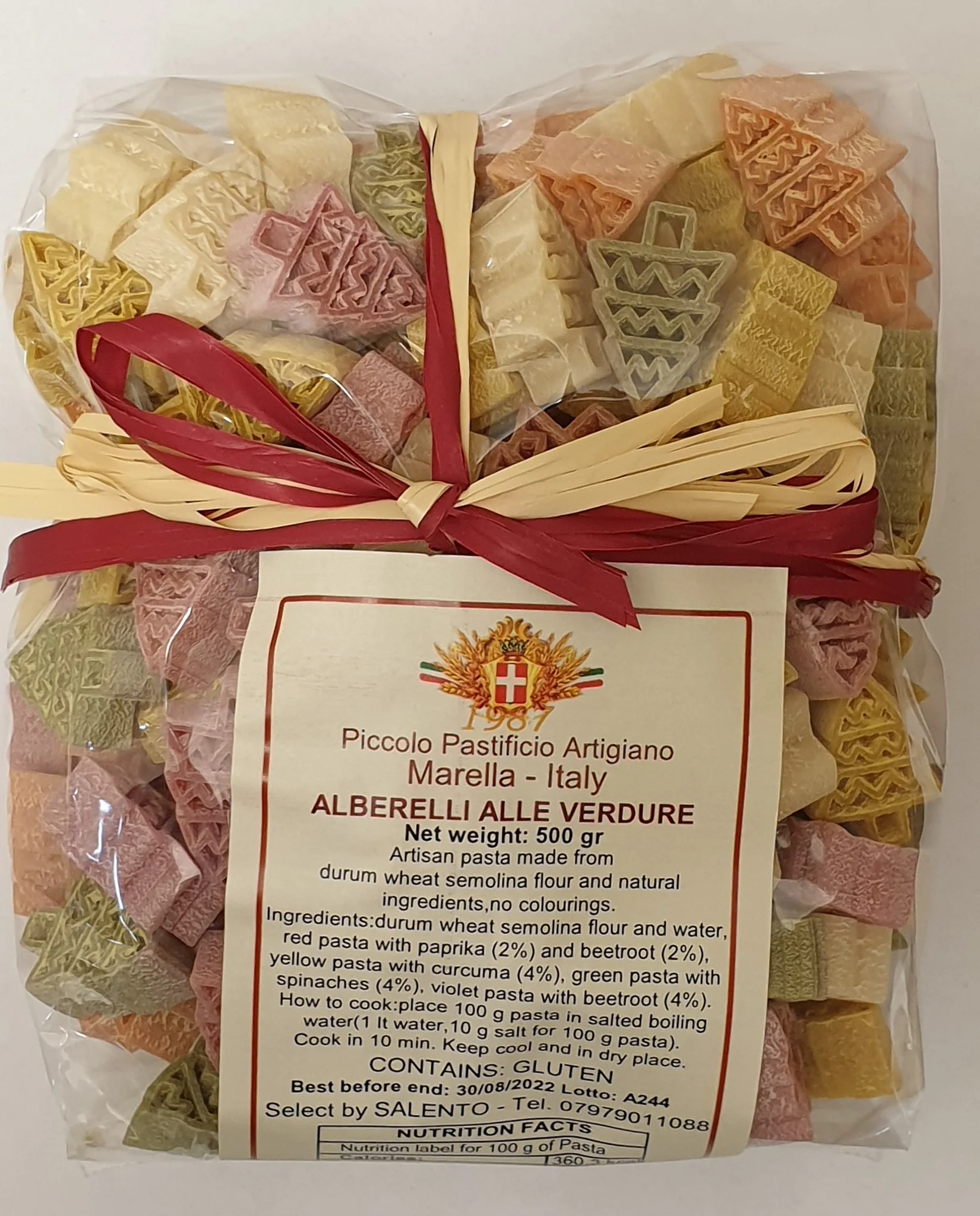 Antonio Marella Christmas Tree Pasta Shapes 500g