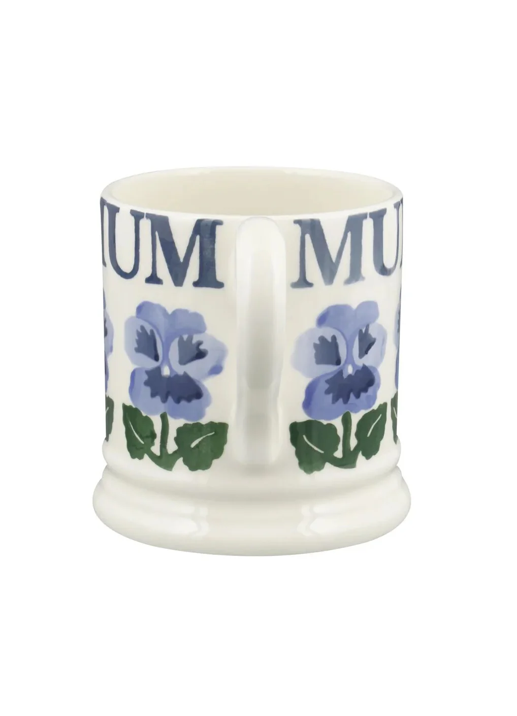 Emma Bridgewater Blue Pansies Mum 1/2 Pint Mug