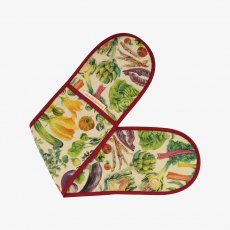 Emma Bridgewater Vegetable Garden Linen Blend Double Oven Glove