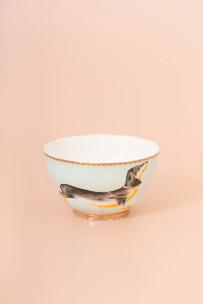 Yvonne Ellen Sausage Dog Serving Bowl