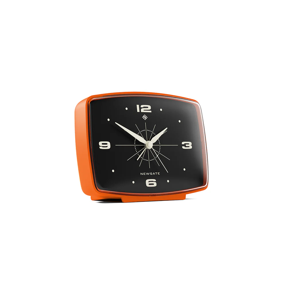 Newgate Brooklyn Alarm Clock | Pumpkin Orange