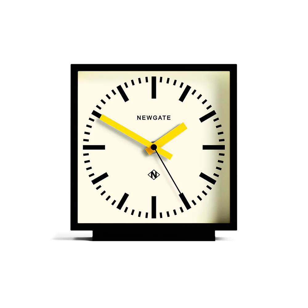 Newgate Amp Mantel Clock | Black / Yellow