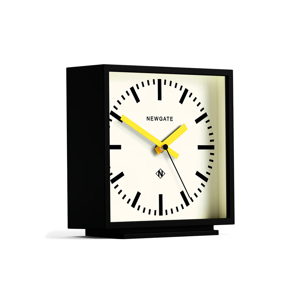 Newgate Amp Mantel Clock | Black / Yellow