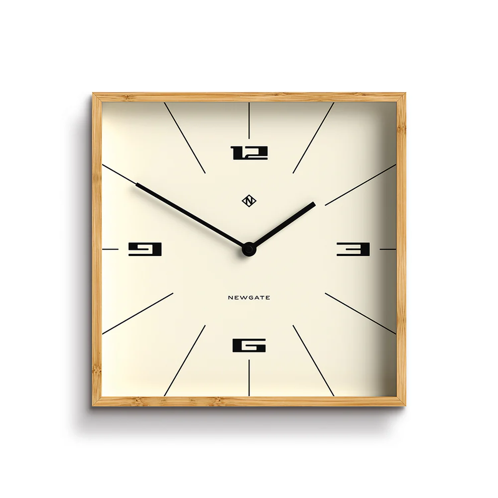 Newgate Fiji Wall Clock | Bamboo / Hovercraft Dial