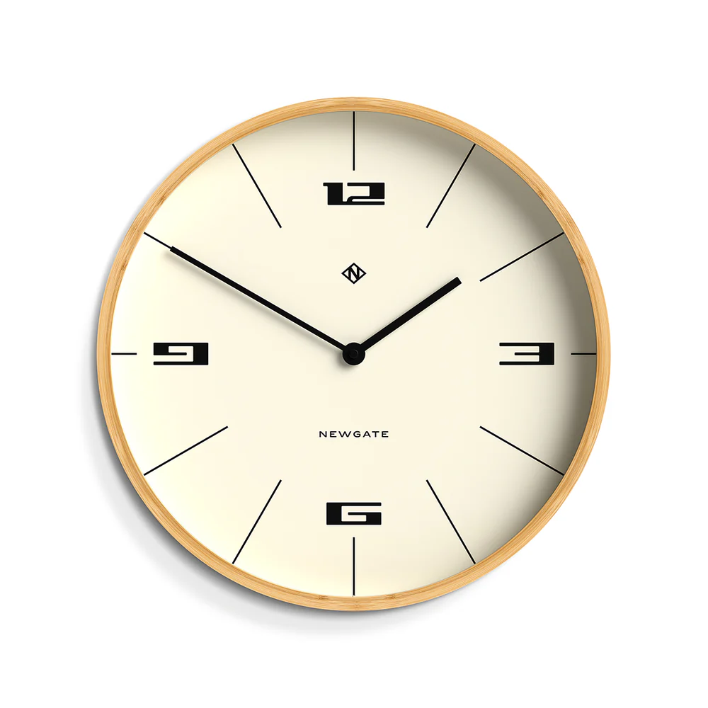 Newgate Mauritius Wall Clock | Bamboo / Hovercraft Dial