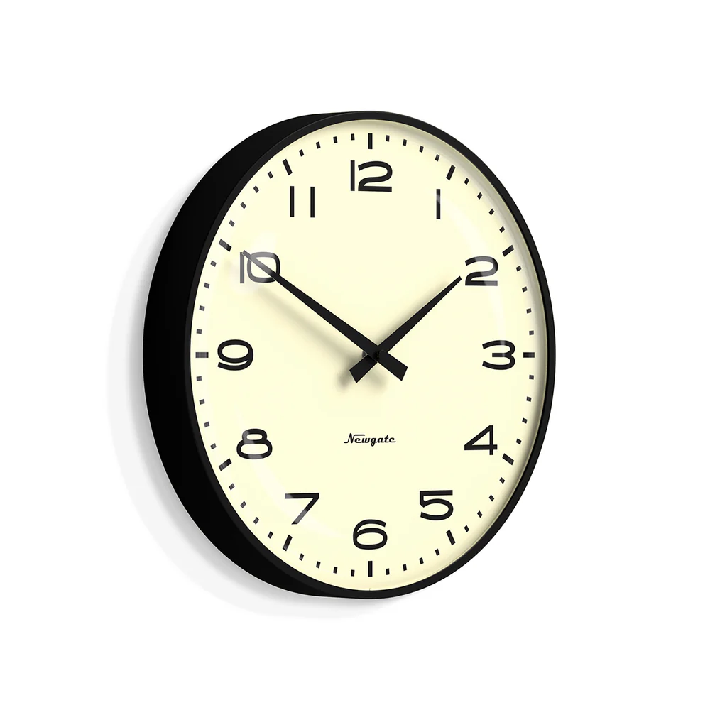 Newgate Radio City Wall Clock | Black / Harlem Dial