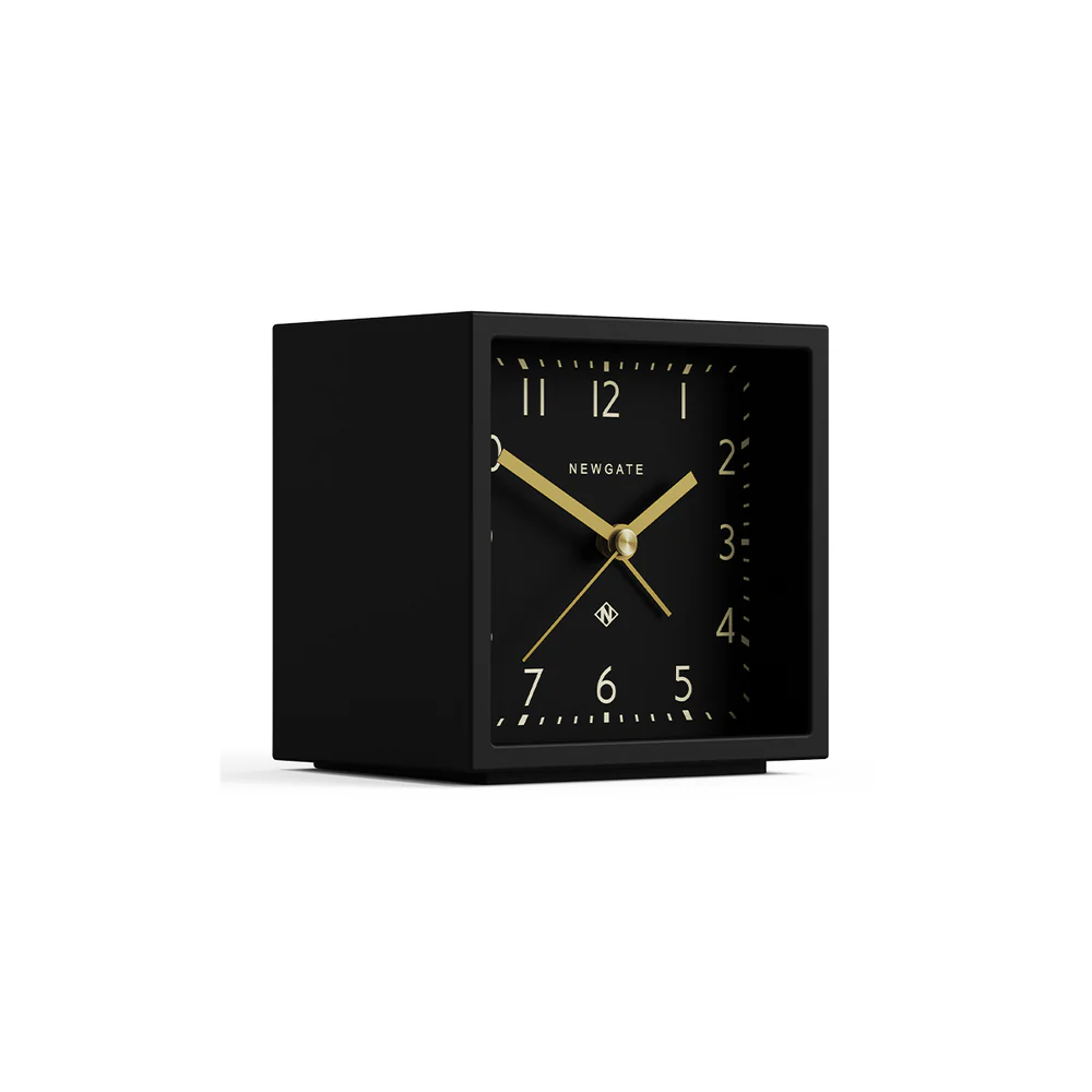 Newgate Equinox Alarm Clock | Black/Black