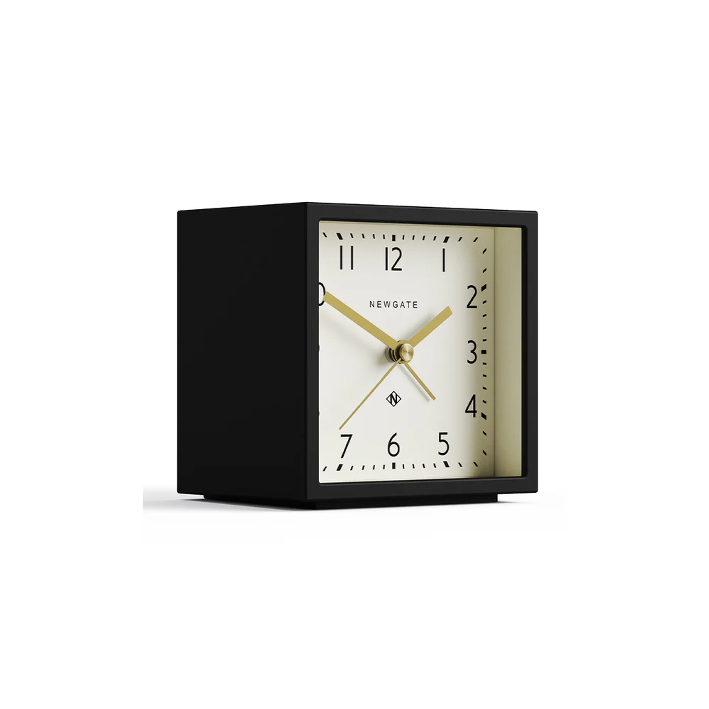 Newgate Equinox Alarm Clock | Black/White