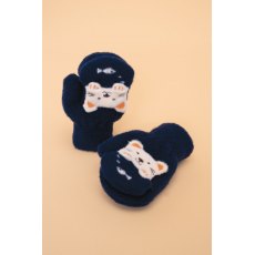 Powder Pals Kitty Mittens - Navy