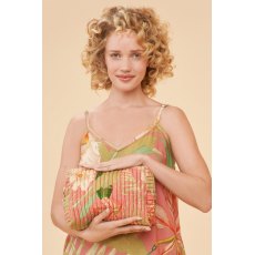 Powder Large Quilted Washbag - Delicate Tropical Candy