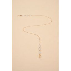 Powder Glasses Chain - Delicate Chain in Pearl