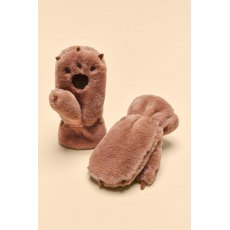 Powder Pals Mittens - Bear Paw Chocolate