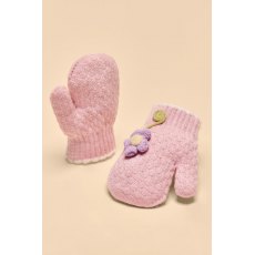 Powder Pals Mittens - Perfect Pansy Pink