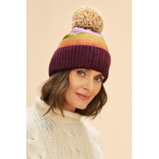 Powder Lilia Bobble Hat  - Vintage Mix