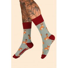 Powder Men's Esteemed Foxes Socks - Ice