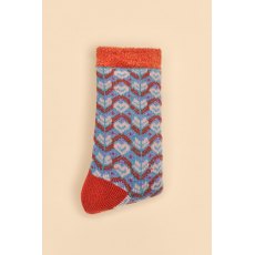 Powder Fair Isle Cosy Socks - Teal